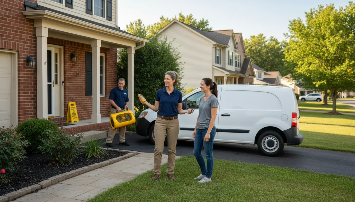 Water restoration image for Dehumidification And Cleanup Services in East Bernstadt, KY